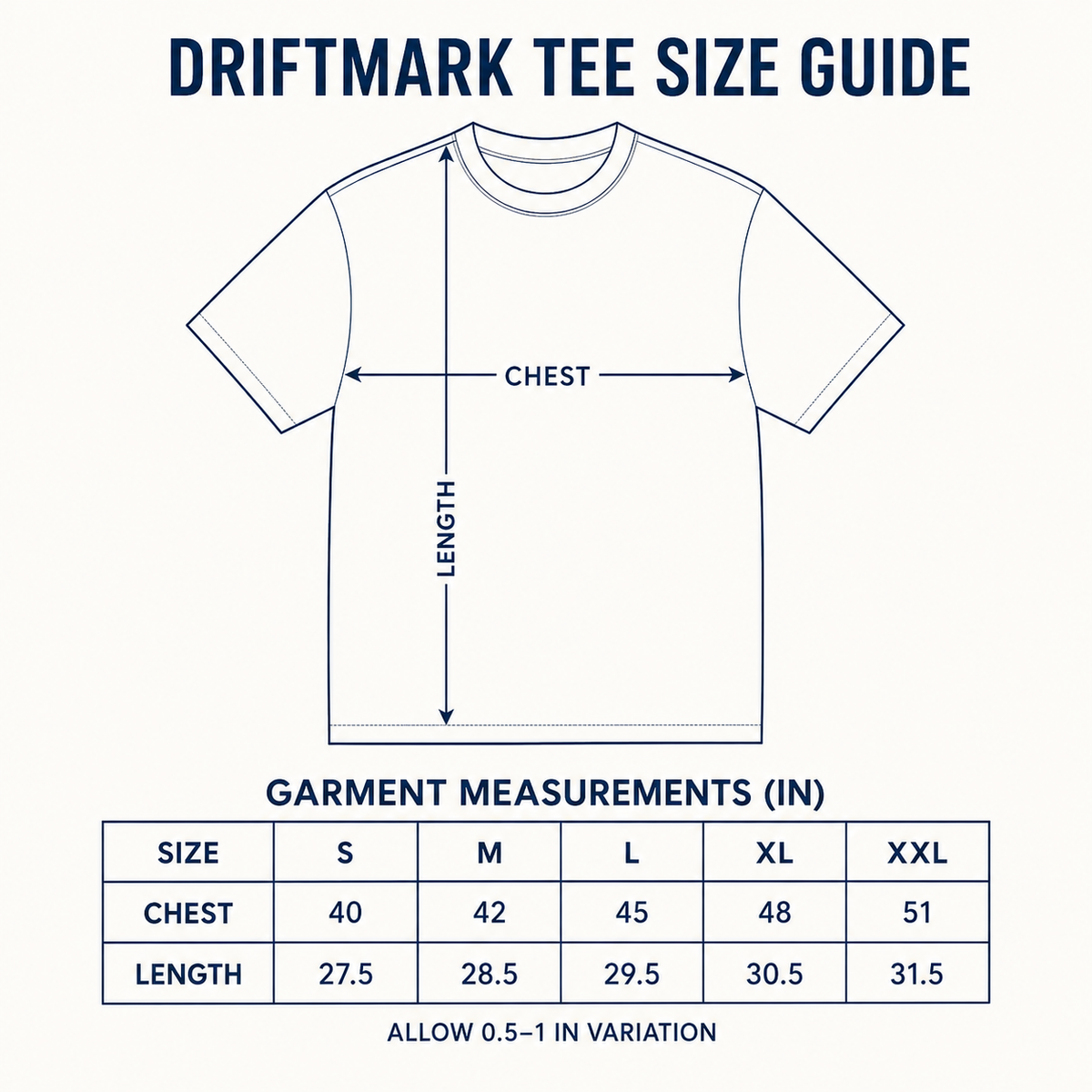 Driftmark Garment-Dyed Tee — Mineral Gray